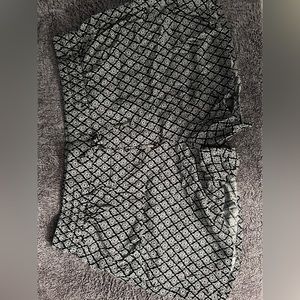 Geometric Linen Shorts